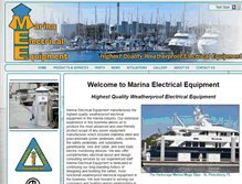 Tablet Screenshot of marinaelectricalequipment.com